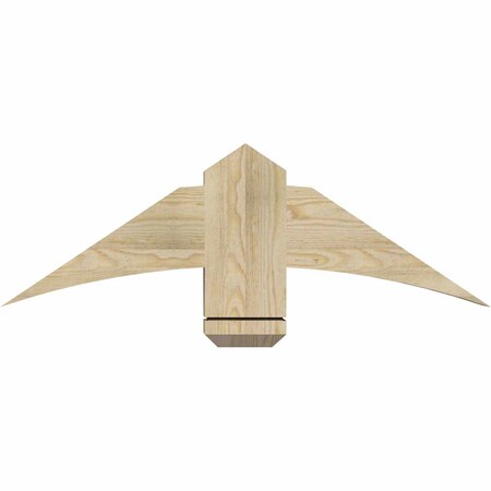 Ekena Millwork Bellingham Rough Sawn Timber Gable Bracket, Douglas Fir, 36"W x 12"H x 4"D x 6"F, 8/12 Pitch GBW036X12X0406BEL00RDF